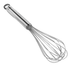 Professional-grade 11-inch balloon whisk made from polished 18/10 stainless steel, designed for Kitchen & Food, Baking Supplies, Cookware, and Kitchen Gadgets collections.