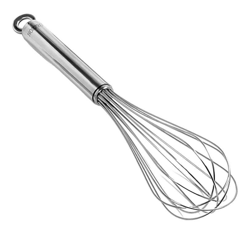 Professional-grade 11-inch balloon whisk made from polished 18/10 stainless steel, designed for Kitchen & Food, Baking Supplies, Cookware, and Kitchen Gadgets collections.