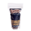 Resealable bag of handcrafted Lehman's German chocolate-covered almonds with cinnamon-roasted nuts, featured in Kitchen & Food, Snacks and Sweets, USA Made, and Best Sellers collections.