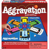 Boxed classic aggravation board game featuring colorful star-shaped paths, marbles, and dice on a blue playing surface, ideal for children's toys and family game collections.