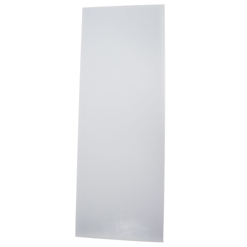 Handcrafted Amish-made Coroplast debris board in white, designed to slide easily into a 5-frame screen base, ideal for beekeeping and farm, garden, and tool collections.
