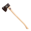 Lightweight single bit axe featuring a handcrafted Amish-made wooden handle and a drop-forged high carbon steel blade, ideal for farm, garden, and woodcutting tasks.