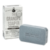 Handcrafted bar of charcoal soap with embossed branding and vintage-style box packaging, perfect for Health & Wellness, Grooming and Personal Hygiene, Soaps, USA Made, Best Sellers, and Promo Eligible collections.