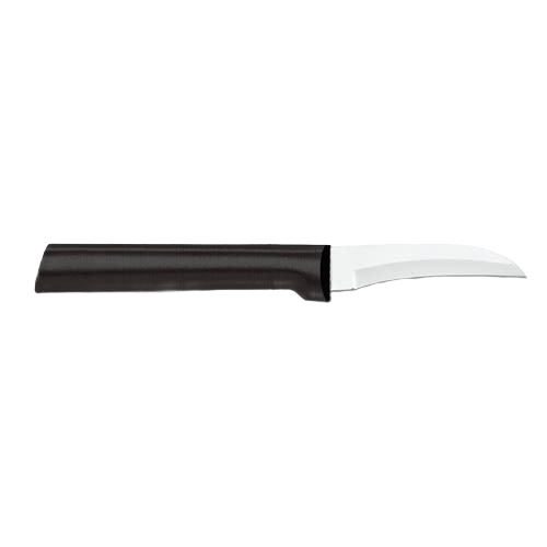 Handcrafted Rada Granny Parer with a high carbon surgical stainless steel blade and solid black handle, made in USA, featured in Farm, Garden & Tool, Kitchen & Food, and Knives & Axes collections.