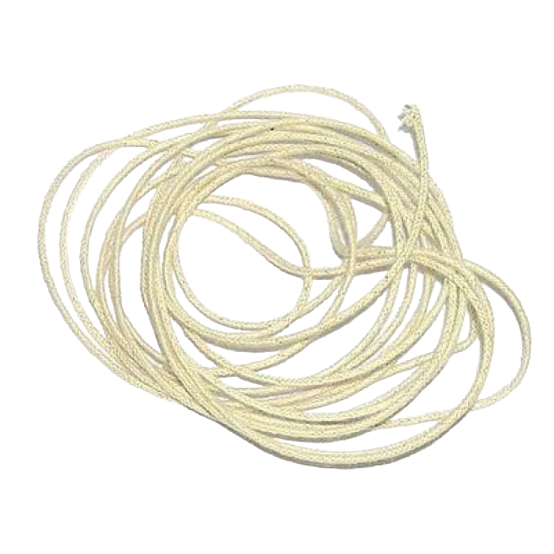 Coiled bundle of natural cotton wicking designed for small container candles under 2 inches diameter, featured in Candles and Candlemaking, Lamps & Lighting, and Candlemaking Supplies collections.