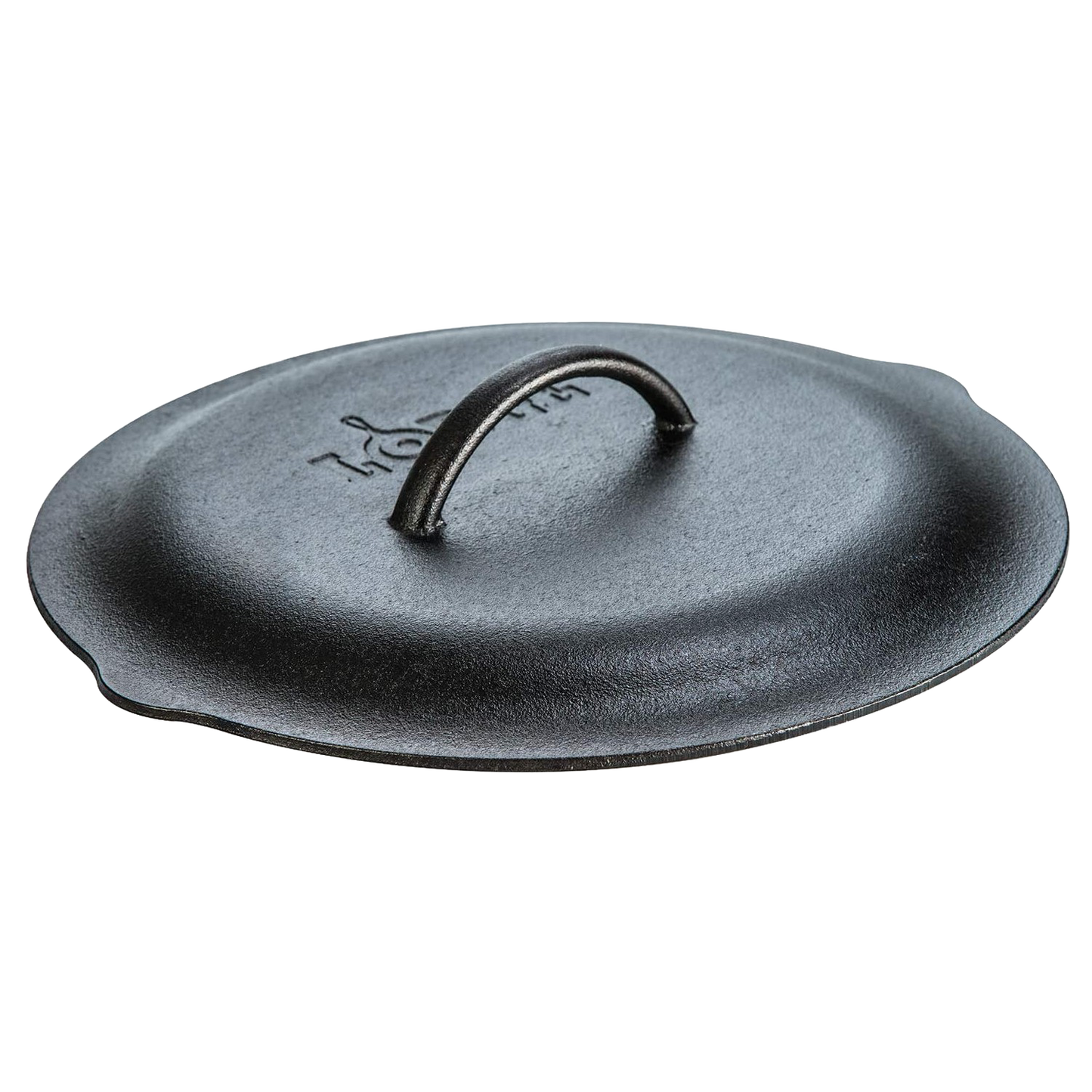 Handcrafted cast iron skillet lid with self-basting tips and sturdy handle, seasoned with natural vegetable oil, ideal for Kitchen & Food, Cookware, Cast Iron, Best Sellers, and Promo Eligible collections.