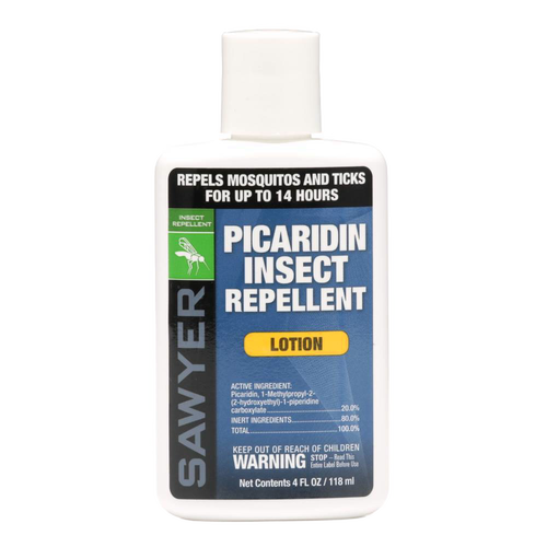 Bottle of premium insect repellent lotion with 20% Picaridin, effective against mosquitoes and ticks for up to 14 hours, ideal for Farm, Garden & Tool, Camping, Balms, Creams and Lotions, and Best Sellers collections.