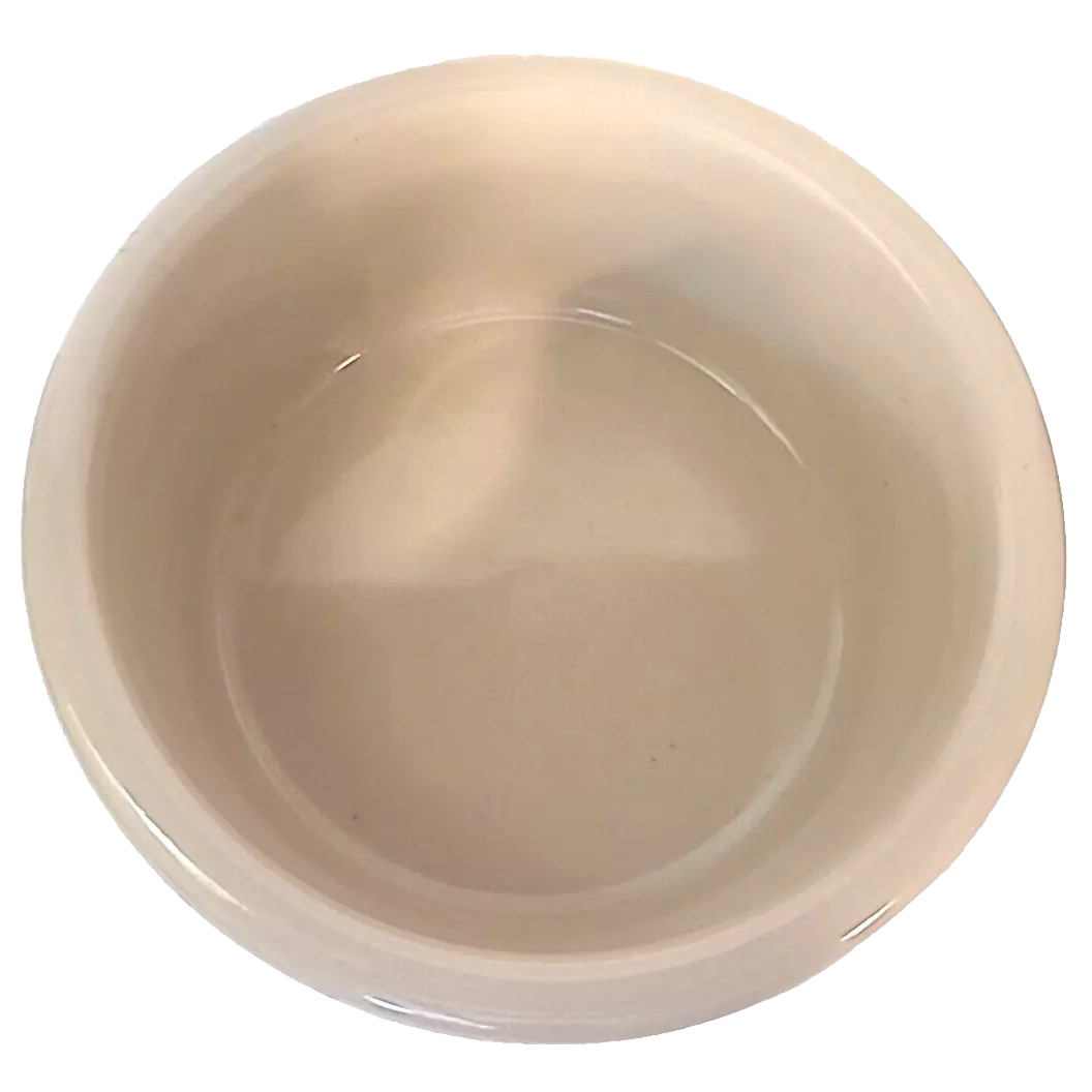 Handcrafted small stoneware pet bowl in natural stone color with glossy lead-free glaze, designed to stay upright, perfect for Home & Decor, Pet Supplies, USA Made, Best Sellers, and Promo Eligible collections.