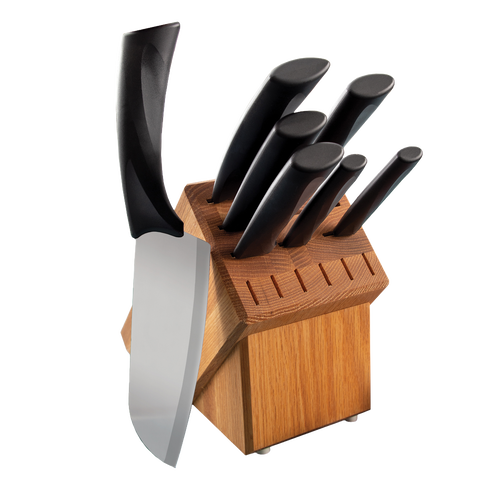Rada Anthem Oak Block Knife Set