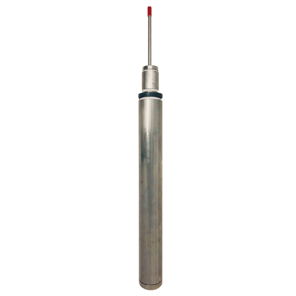 Handcrafted deep-lifting water well cylinder with seal kit in polished metal, made in USA, designed for durable performance in water pumps and deep well pump installations.