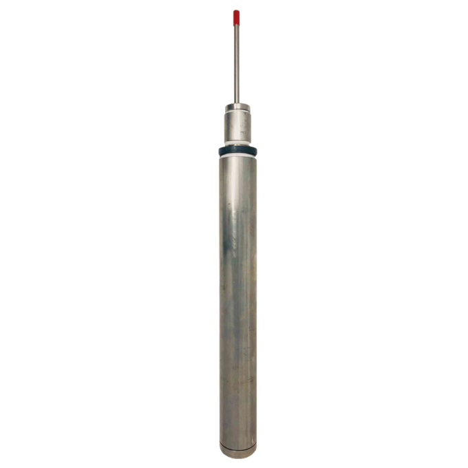 Handcrafted deep-lifting water well cylinder with seal kit in polished metal, made in USA, designed for durable performance in water pumps and deep well pump installations.