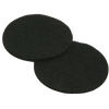 Pair of round black replacement filters designed for ceramic compost pails, featured in Farm, Garden & Tool, Composting, Garden Accessories, Best Sellers, and Promo Eligible collections.