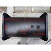 Rectangular black steel wood-fired water heater tank with 30-inch length and labeled 3/4-inch FIP and 1-inch FIP taps, handcrafted and Amish made, featured in USA Made and Appliances collections.