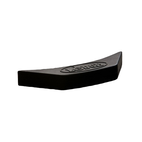 Black silicone handle cover designed to fit most cast iron assist handles, protecting hands from heat up to 450°F, ideal for Kitchen & Food, Cookware, Cast Iron, Best Sellers, and Promo Eligible collections.