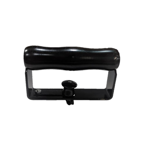 Handcrafted black wooden safety handle for non-electric sad clothes irons, made in USA, featured in Home & Decor, Laundry Supplies, and USA Made collections.