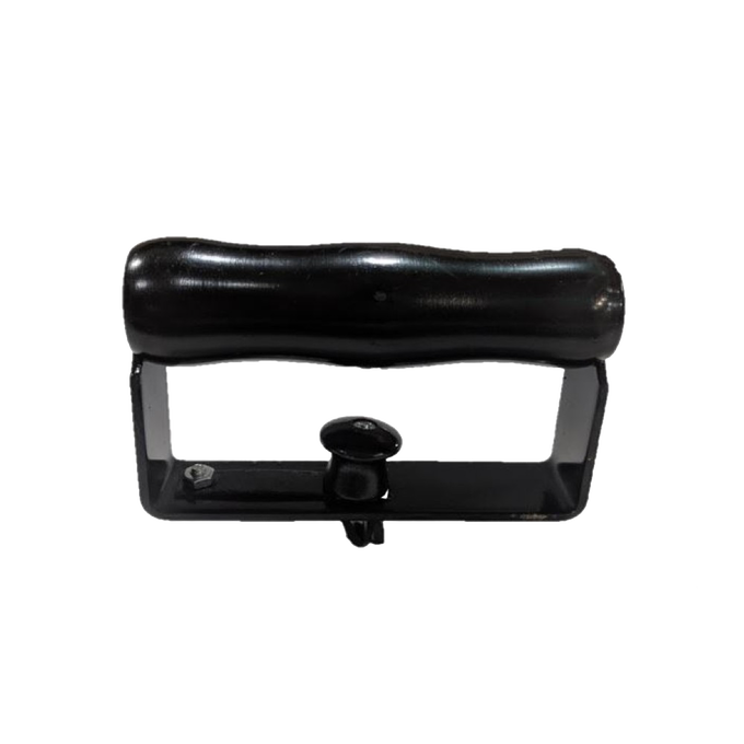 Handcrafted black wooden safety handle for non-electric sad clothes irons, made in USA, featured in Home & Decor, Laundry Supplies, and USA Made collections.