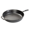 Heavy-duty cast iron skillet with a seasoned cooking surface and dual handles, handcrafted in USA, ideal for Kitchen & Food, Cast Iron, and Cookware collections.