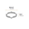 Metal cooking support ring measuring 10.6 inches wide and 2.5 inches high, designed for outdoor grilling and camping in Farm, Garden & Tool, Stoves, Grilling, and Best Sellers collections.
