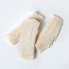 Three freeze-dried cod fillets arranged on a white background, highlighting their natural texture and durability, suitable for long-term food storage and emergency supplies.