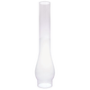 Clear glass oil lamp chimney with a 2-5/8 inch base and bulbous shape, ideal for Lamps & Lighting, Parts and Accessories, and Chimneys and Globes collections.