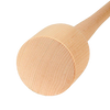 Handcrafted large wooden sauerkraut stomper made of smoothly sanded poplar, designed for pressing cabbage in big crocks, Amish made, USA made, ideal for food preservation and fermenting tasks.