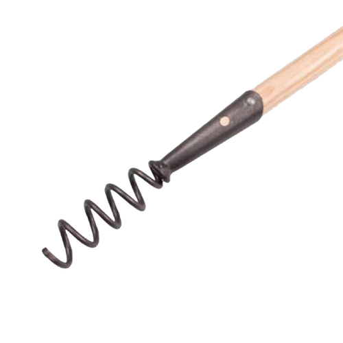 Corkscrew-style weeder with a hardwood handle and durable metal helix, designed for easy root extraction in Farm, Garden & Tool, Digging and Cultivating, Best Sellers, Promo Eligible, and Sale collections.