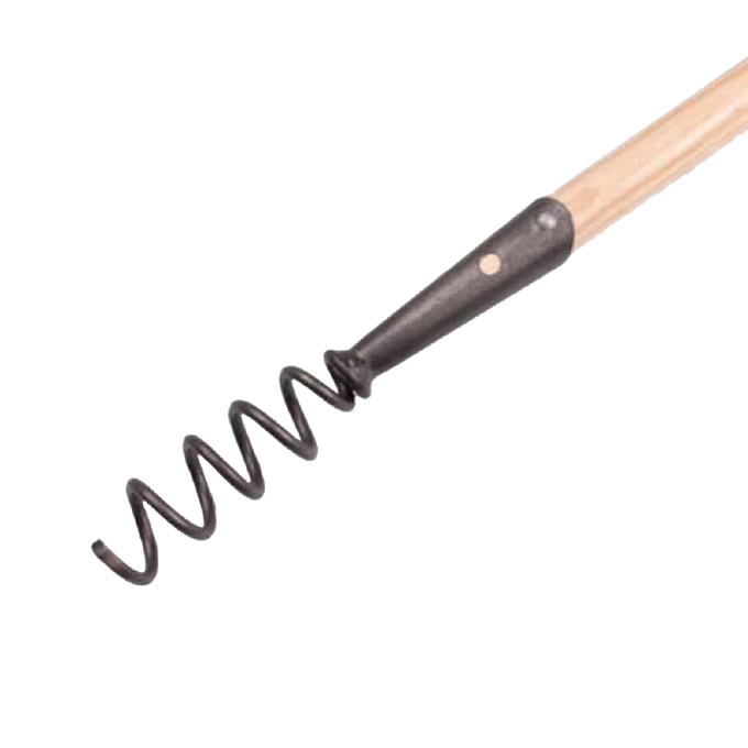 Corkscrew-style weeder with a hardwood handle and durable metal helix, designed for easy root extraction in Farm, Garden & Tool, Digging and Cultivating, Best Sellers, Promo Eligible, and Sale collections.