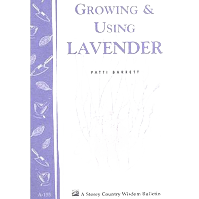 Purple guidebook cover titled Growing and Using Lavender featuring an illustration of lavender stems, part of Toys, Books & Games, Home and Garden How-To Books, and Best Sellers collections.