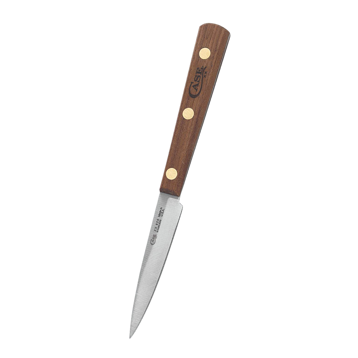 Handcrafted 3-inch spear point paring knife with mirror-polished blade and wooden handle, made in USA, perfect for food prep in Kitchen Knives, Farm, Garden & Tool, and Best Sellers collections.