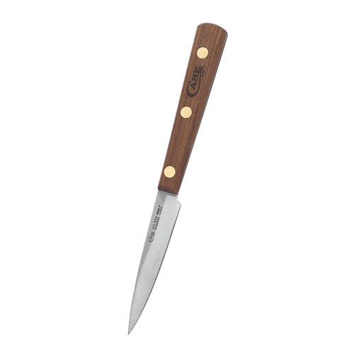 Handcrafted 3-inch spear point paring knife with mirror-polished blade and wooden handle, made in USA, perfect for food prep in Kitchen Knives, Farm, Garden & Tool, and Best Sellers collections.