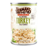 Can of Lehman’s all-natural fully cooked canned turkey, heat and serve convenience, ideal for emergency supplies and everyday meals in Farm, Garden & Tool, Kitchen & Food, and Meats collections.