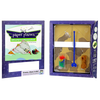 Let's Make Paper Planes Kit displayed in open box packaging featuring cardboard plane components, a blue plastic launcher, colorful clips, and rubber bands, part of toys and arts collections.