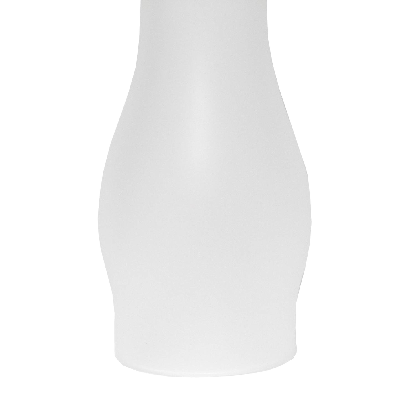Frosted glass oil lamp chimney with a 2-7/8 inch base and subtle bulge, crafted to enhance light diffusion, perfect for Lamps & Lighting, Parts and Accessories, and Chimneys and Globes collections.