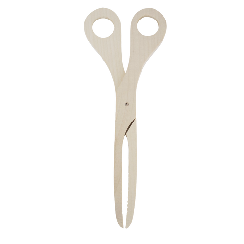 German-Made Maple Scissor Tongs