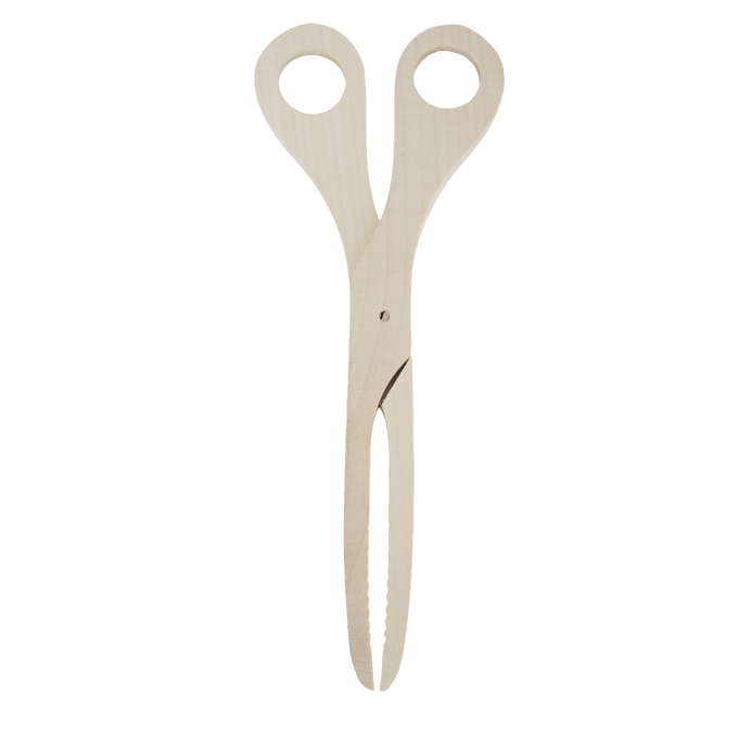 German-Made Maple Scissor Tongs