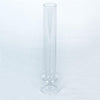 Clear glass chimney with a slender, cylindrical shape and a rounded base, designed for use with table, shelf, and cottage oil lamps, featured in Lamps & Lighting and Parts and Accessories collections.