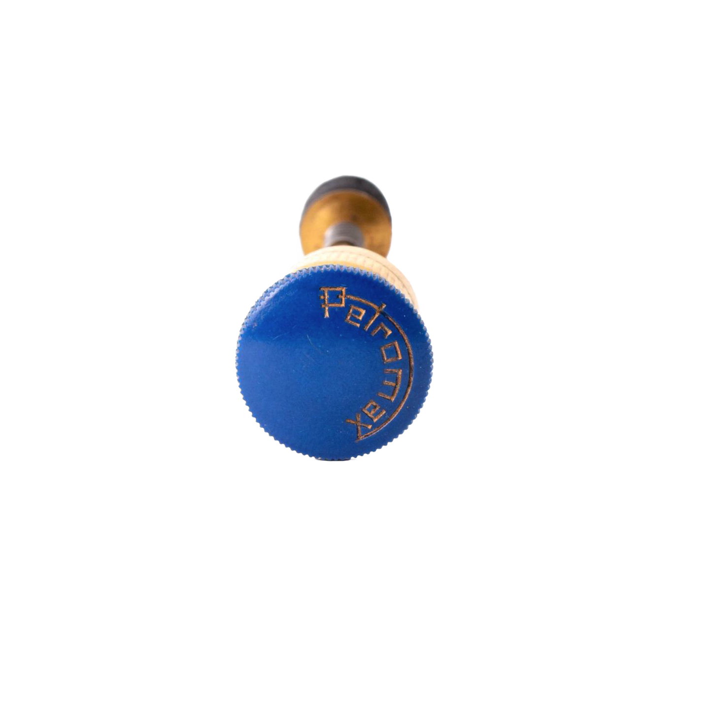 Blue knob pump part with brass shaft designed for Petromax lamps, featured in Lamps & Lighting, Parts and Accessories, Other Parts, and Best Sellers collections.