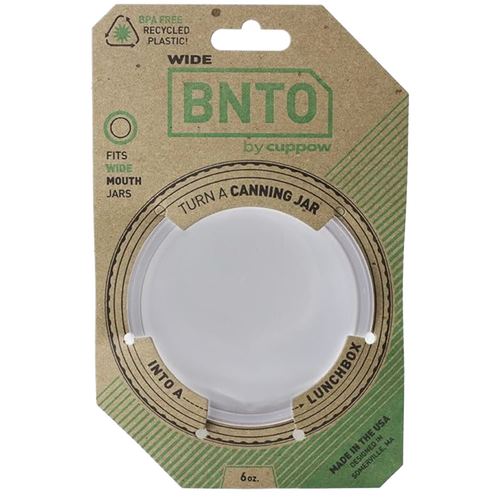 Wide-mouth plastic divider cup for canning jars designed to create separate compartments, made in USA, ideal for Kitchen Gadgets, Storage and Serving, and Best Sellers collections.