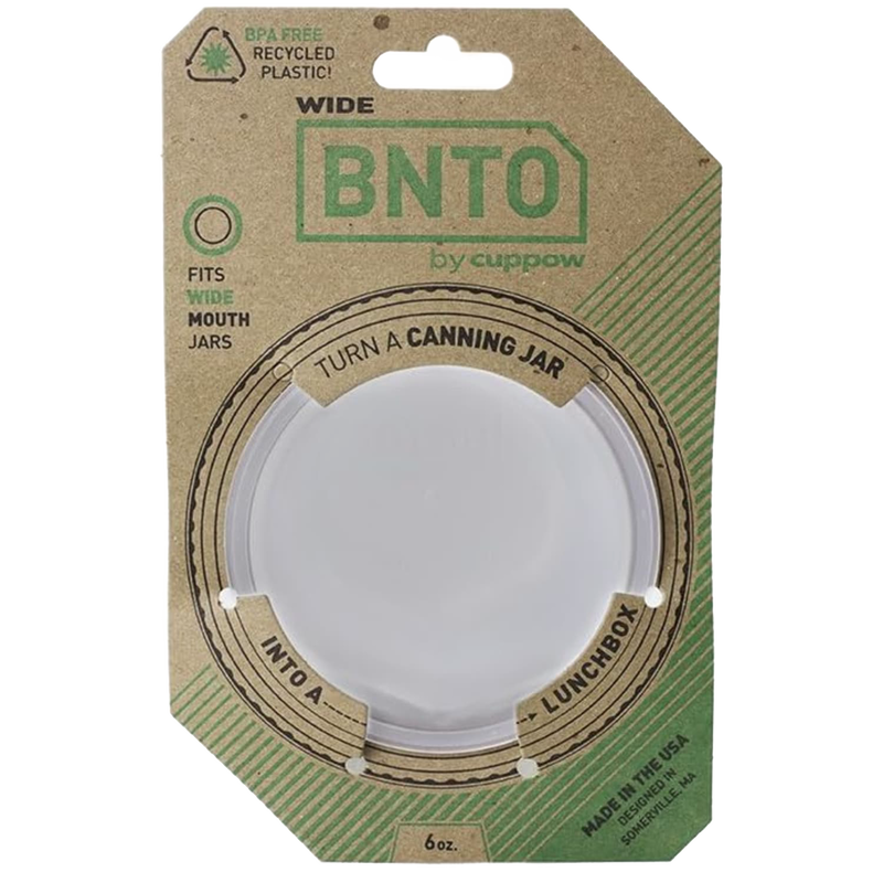 Wide-mouth plastic divider cup for canning jars designed to create separate compartments, made in USA, ideal for Kitchen Gadgets, Storage and Serving, and Best Sellers collections.