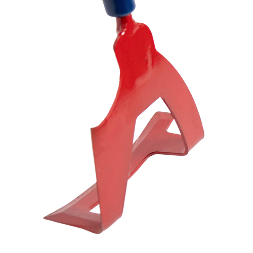 Handcrafted Amish-made garden hoe with a red hardened spring steel head designed for multiple digging and cultivating tasks, part of Farm, Garden & Tool and USA Made collections.
