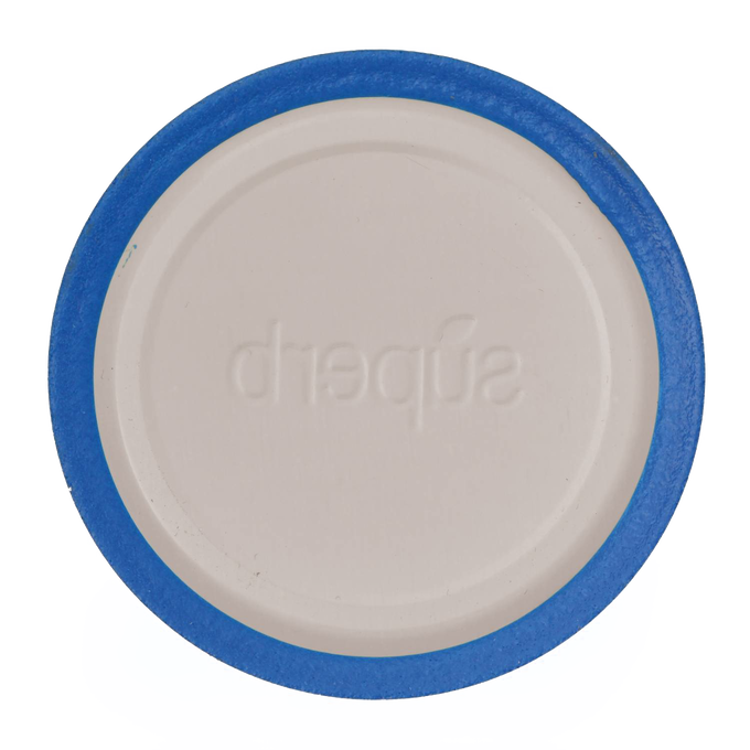 Regular-mouth canning jar lid with a blue sealing band and embossed branding, designed for reliable food preservation in Kitchen & Food and USA Made collections.