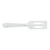 Stainless steel kitchen spatula with angled, slotted design for mixing, serving, and chopping, handcrafted in USA, ideal for Kitchen & Food, Storage and Serving, and Best Sellers collections.