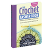 Soft yellow and purple cover of a crocheting guidebook featuring a partially completed round crochet motif in blue, green, and yellow yarn with a gold crochet hook, included in Sewing and Quilting, Home & Decor, Toys, Books & Games, and Best Sellers collections.