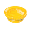 Bright yellow replacement filler cap with textured edges, crafted as a durable accessory for galvanized lanterns, featured in Lamps & Lighting, Emergency Supplies, and Parts and Accessories collections.