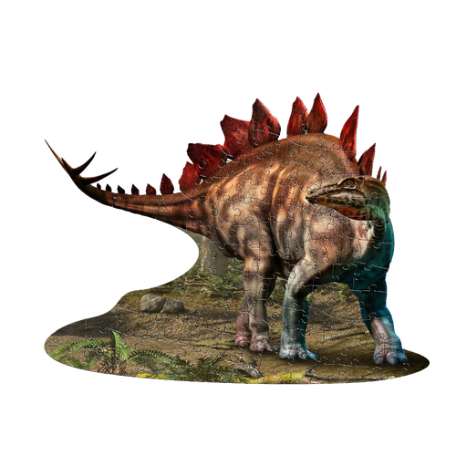 Three-dimensional dinosaur-shaped puzzle featuring a Stegosaurus with large pieces designed for small hands, included in Toys, Books & Games, Children’s Toys, Games and Puzzles collections.