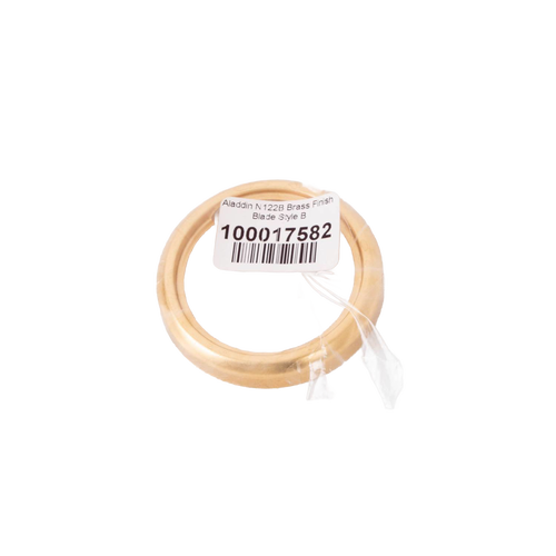 Brass burner collar featuring a new blade style design with thread ring, compatible with most glass lamp fonts, ideal for Lamps & Lighting and best-selling parts collections.
