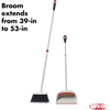 OXO Sweep Set featuring an extendable broom with flagged soft bristles and large dustpan, crafted for versatile household cleaning in Home & Decor, Cleaning Utensils, and Best Sellers collections.