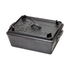 Durable cast iron loaf pan with fitted lid featuring embossed design, ideal for baking bread, casseroles, and outdoor cooking, perfect for kitchen, camping, and cookware collections.