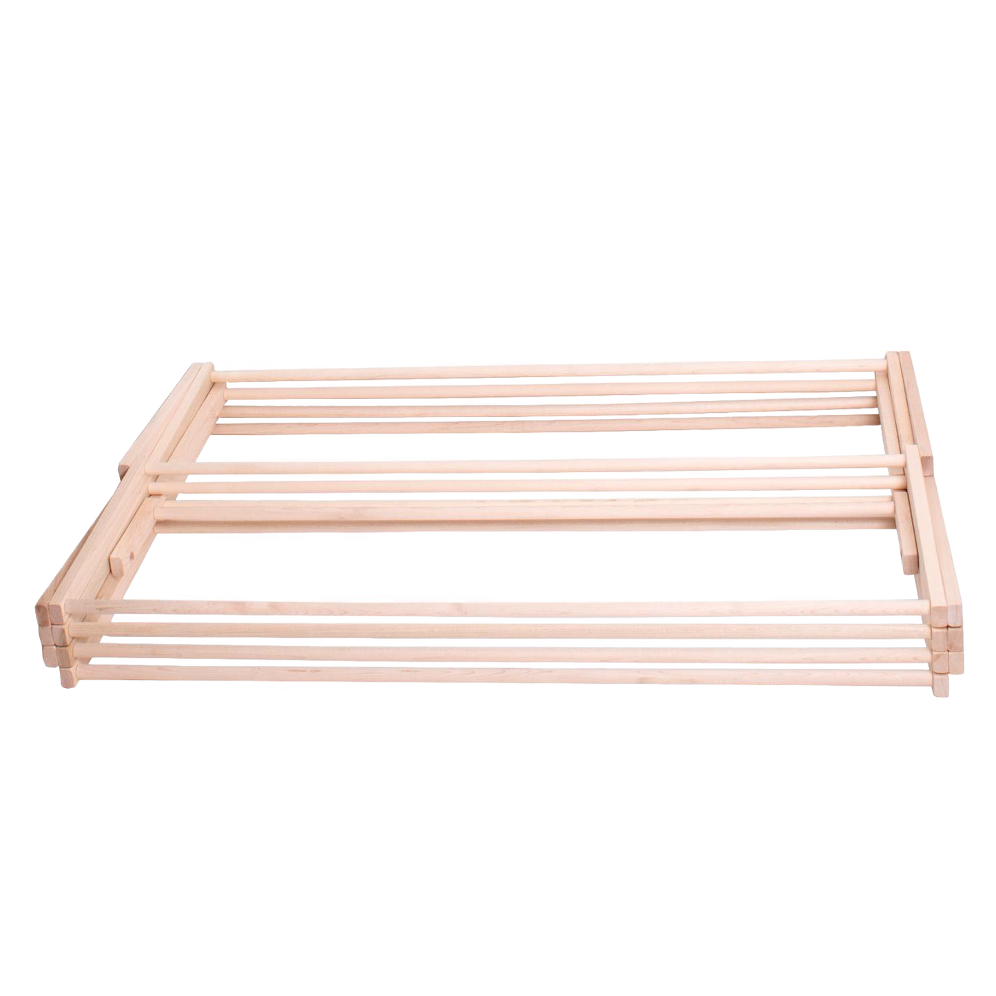 Handcrafted large wooden clothes drying rack with sturdy hardwood frame, Amish made in USA, designed for efficient indoor drying, ideal for Home & Decor and Laundry Supplies collections.