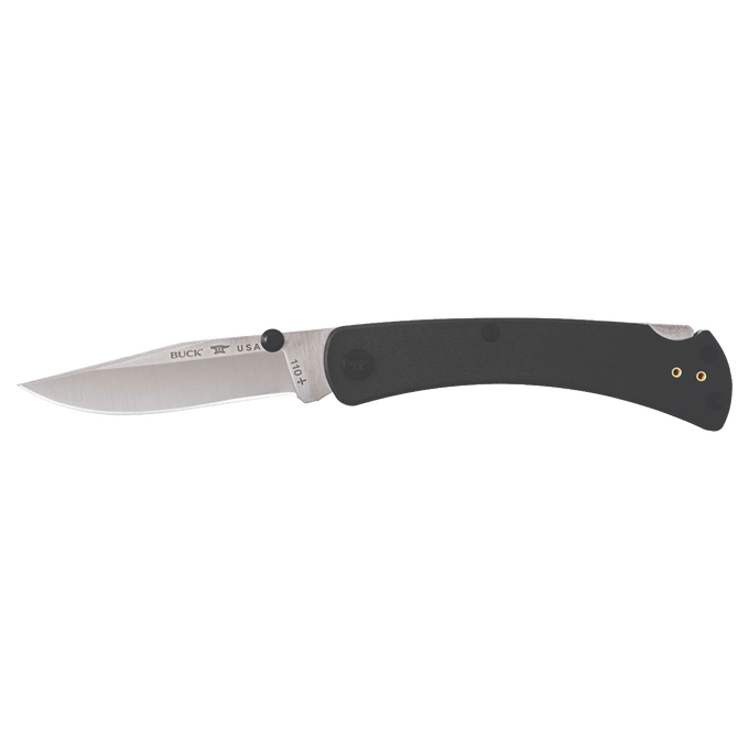 Slim folding knife with a stainless steel blade and lightweight black handle, designed for everyday carry in Farm, Garden & Tool, Hand Tools and Hardware, and USA Made collections.